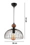 Opviq Dorris Wood Negro y Natural
